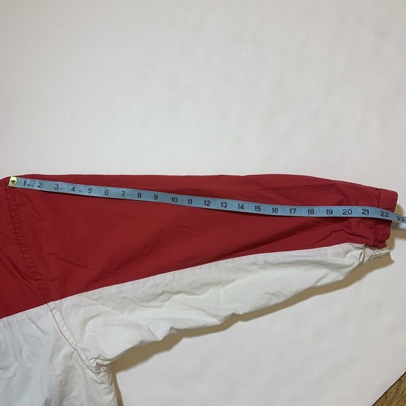 Vintage 90s Sutter & Grant Red White Blue Hoodie Windbreaker Jacket Size S/M - Picture 11 of 11